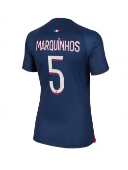 Ženski Nogometna dresi replika Paris Saint-Germain Marquinhos #5 Domači 2023-24 Kratek rokav